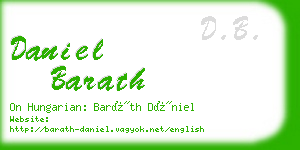 daniel barath business card